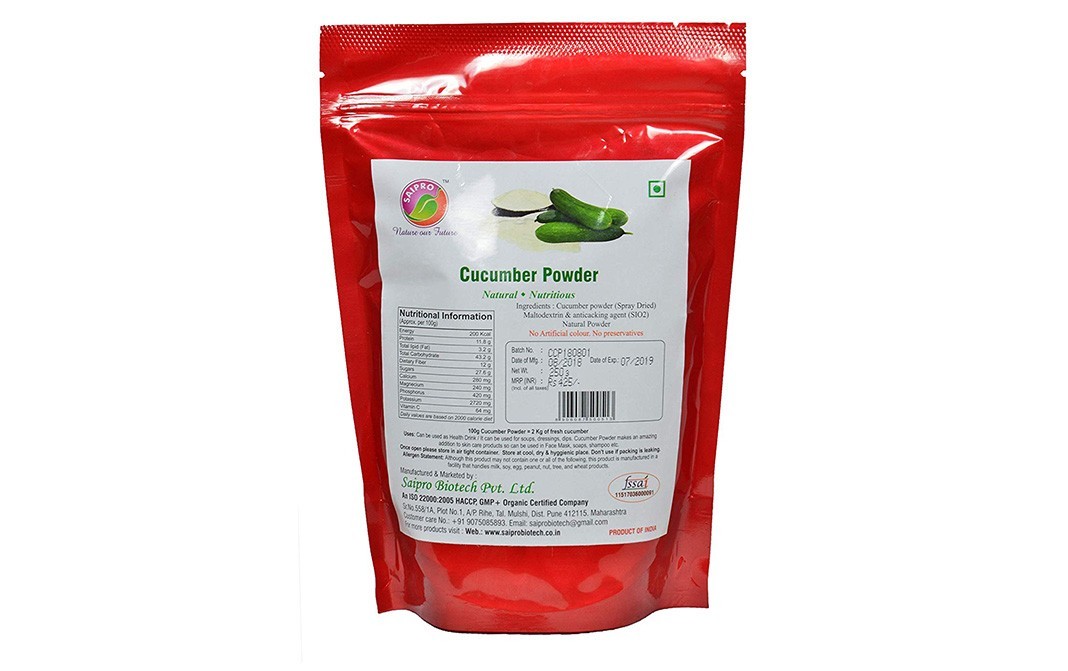 Saipro Cucumber Powder    Pack  250 grams